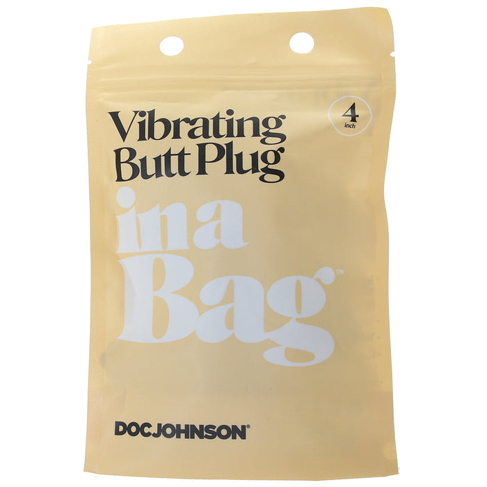 4 Inch Vibrating Butt Plug In A Bag