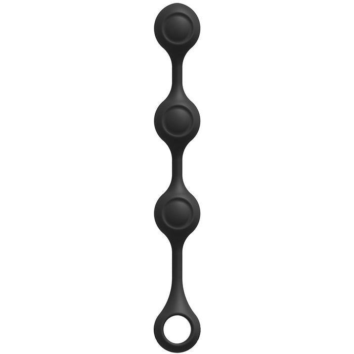 Kink Weighted Silicone Anal Balls in Black