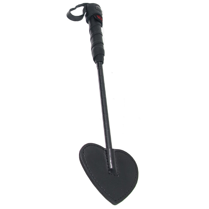 Leather Mini Spade Paddle in Black