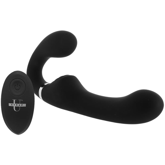 Strap U Mighty Rider Strapless Strap-On Vibe in Black