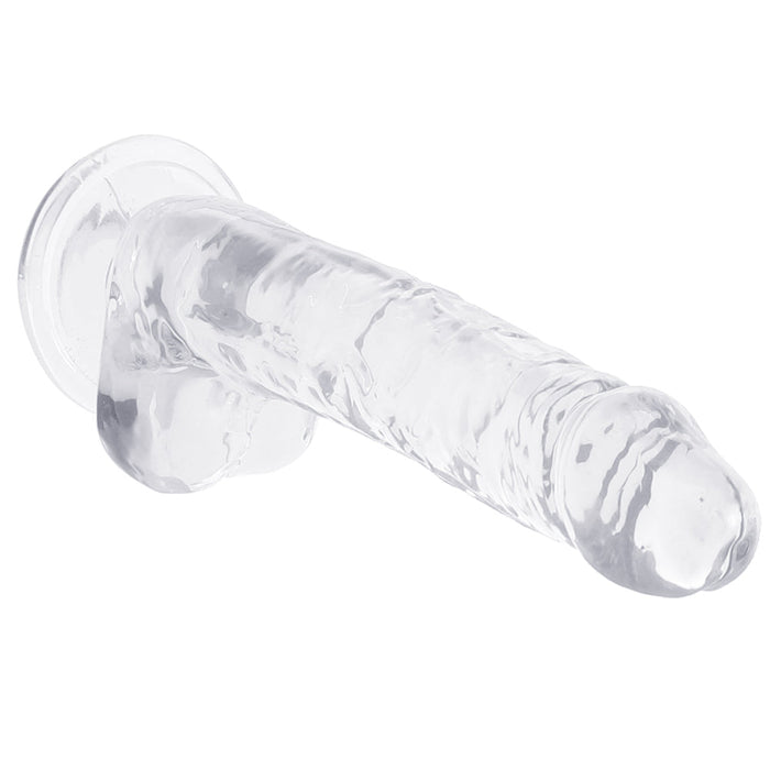 Naturally Yours 7 Inch Crystalline Dildo in Clear