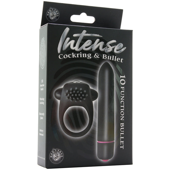 Intense 10 Function C-Ring & Bullet Vibe in Black