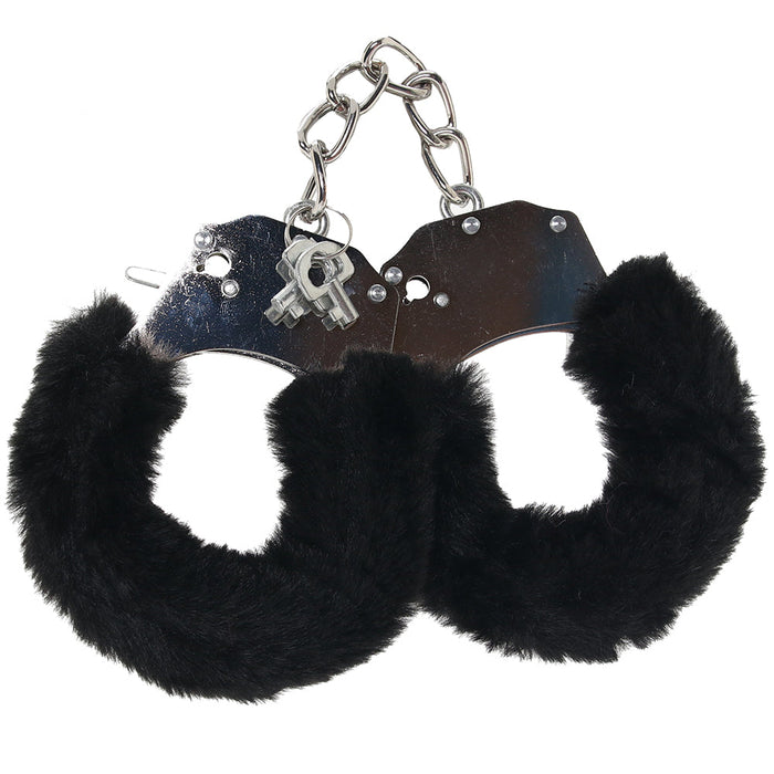 WhipSmart Classic Furry Cuffs in Black