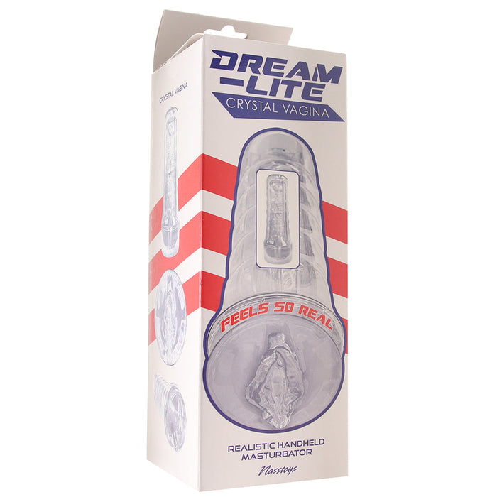 Dream-Lite Crystal Vagina Masturbator in Clear