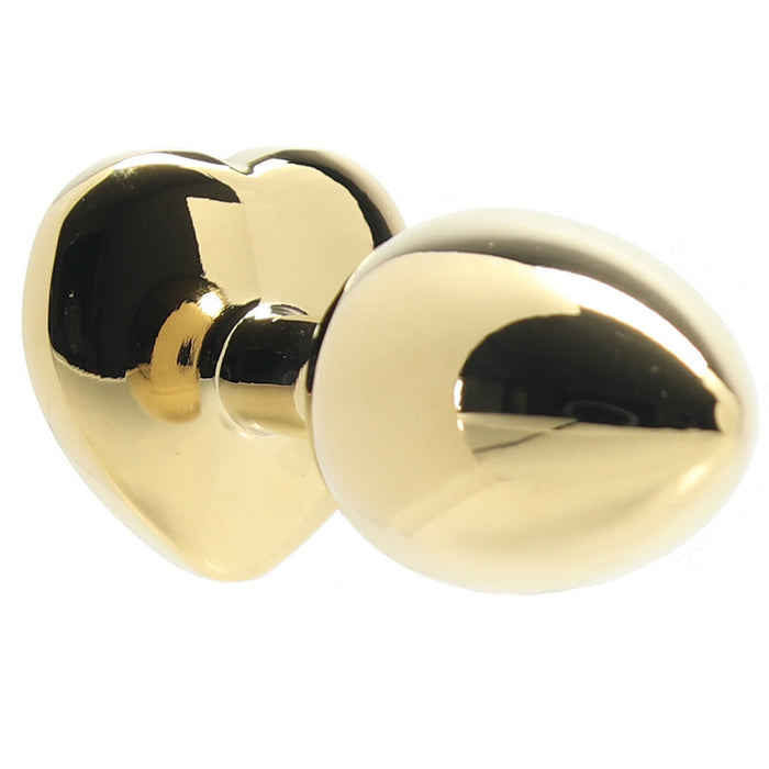 Ouch! Red Heart Gem Gold Plug in Small