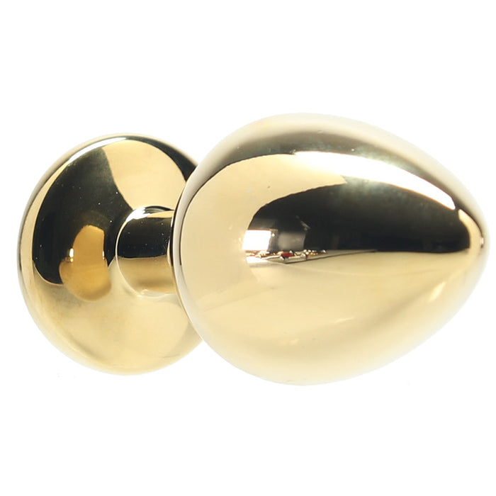 Ouch! Green Round Gem Gold Plug in Medium