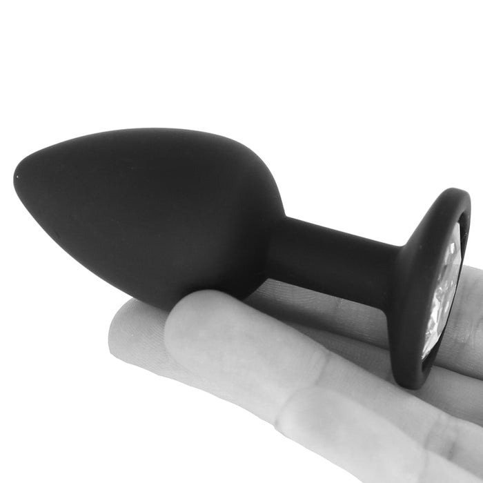 Black & White Silicone Butt Plug