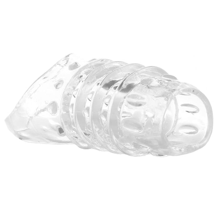 Textured Stimulation Enhancer Penis Sheath in Clear