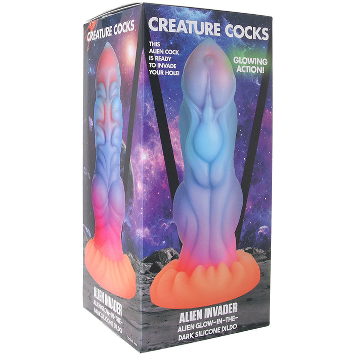 Creature Cocks Alien Invader Glow-in-the-Dark Dildo